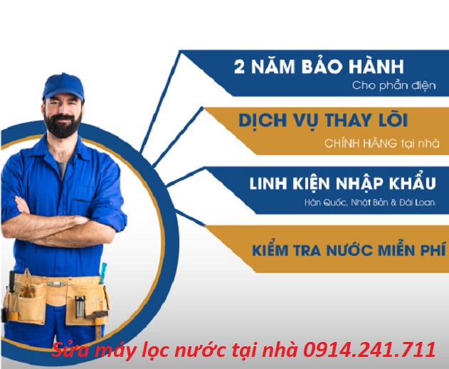 Sửa chữa và thay lõi lọc nước tại nhà